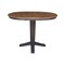 International Concepts 36 in. Solid Wood Round Top Pedestal Table w/12 in. Leaf-36.1 in.High-Dining Height in Hickory/Coal K45-36RXT-23B-36 - alternate 3